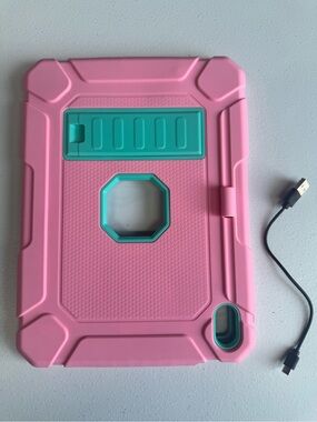 Heavy Duty Kids Shockproof Tablet Case with Kickstand & Pencil Holder for 9.7”–1